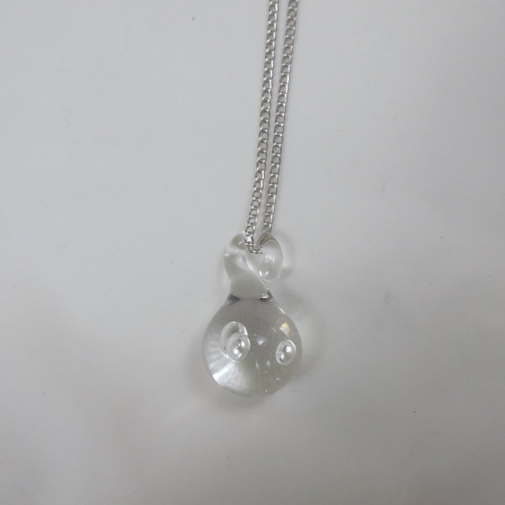 Water Drop Necklace Glass Crystal Dainty